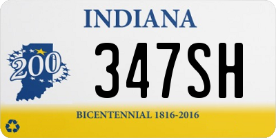 IN license plate 347SH