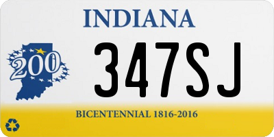 IN license plate 347SJ