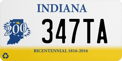 IN license plate 347TA