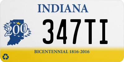 IN license plate 347TI