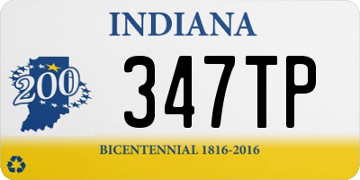 IN license plate 347TP