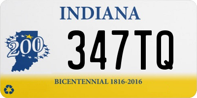 IN license plate 347TQ