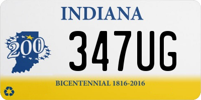 IN license plate 347UG