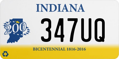 IN license plate 347UQ