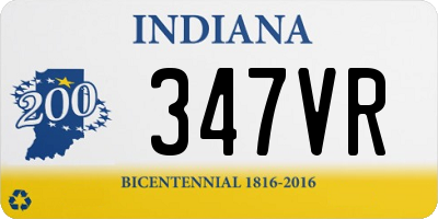 IN license plate 347VR