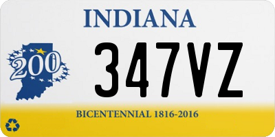 IN license plate 347VZ