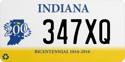 IN license plate 347XQ