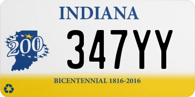 IN license plate 347YY