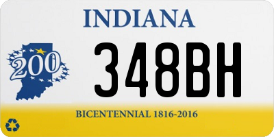 IN license plate 348BH