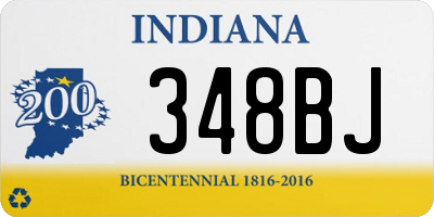 IN license plate 348BJ