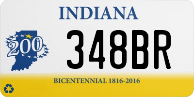 IN license plate 348BR