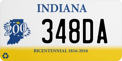 IN license plate 348DA