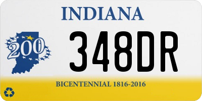 IN license plate 348DR