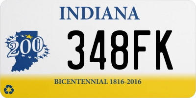 IN license plate 348FK