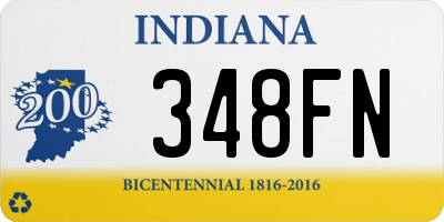 IN license plate 348FN