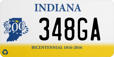 IN license plate 348GA