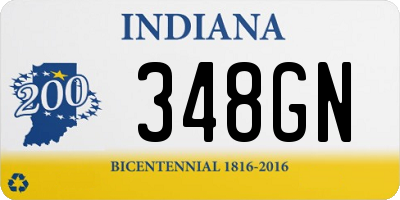 IN license plate 348GN