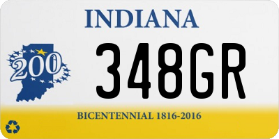 IN license plate 348GR