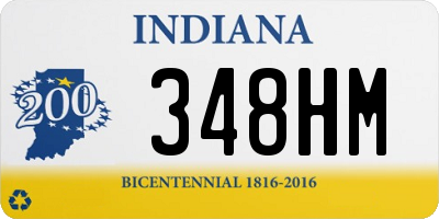 IN license plate 348HM