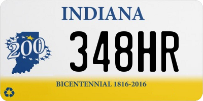 IN license plate 348HR