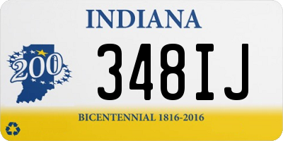 IN license plate 348IJ