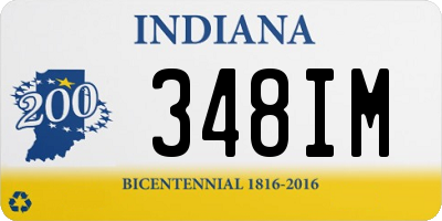 IN license plate 348IM