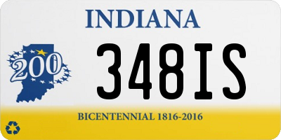 IN license plate 348IS