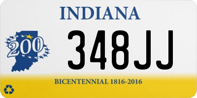 IN license plate 348JJ