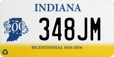 IN license plate 348JM