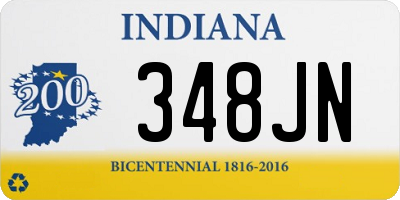 IN license plate 348JN