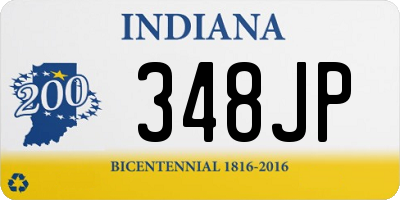 IN license plate 348JP