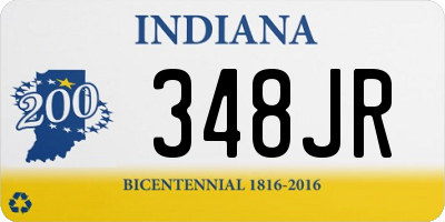 IN license plate 348JR