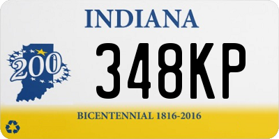 IN license plate 348KP