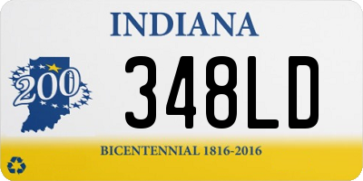 IN license plate 348LD