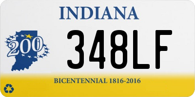 IN license plate 348LF