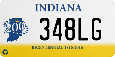 IN license plate 348LG