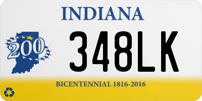 IN license plate 348LK