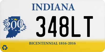 IN license plate 348LT