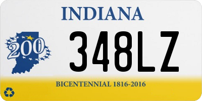 IN license plate 348LZ