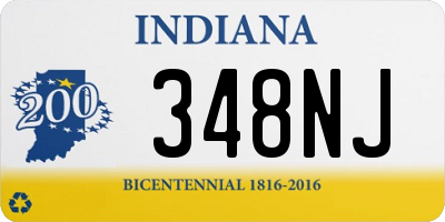 IN license plate 348NJ