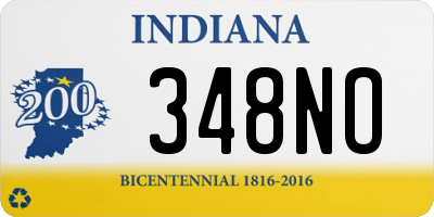 IN license plate 348NO