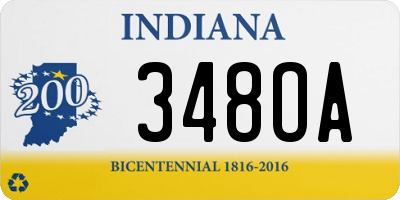 IN license plate 348OA