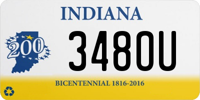 IN license plate 348OU