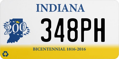 IN license plate 348PH