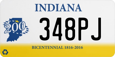 IN license plate 348PJ