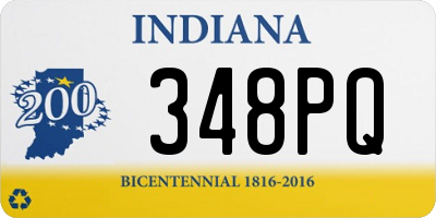 IN license plate 348PQ