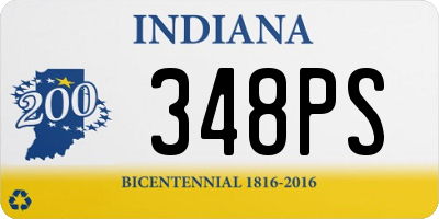 IN license plate 348PS