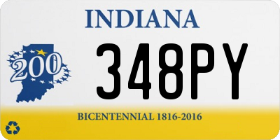 IN license plate 348PY