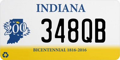 IN license plate 348QB