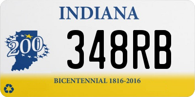 IN license plate 348RB